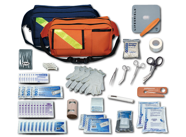 EMI Trauma Pack and first aid kit