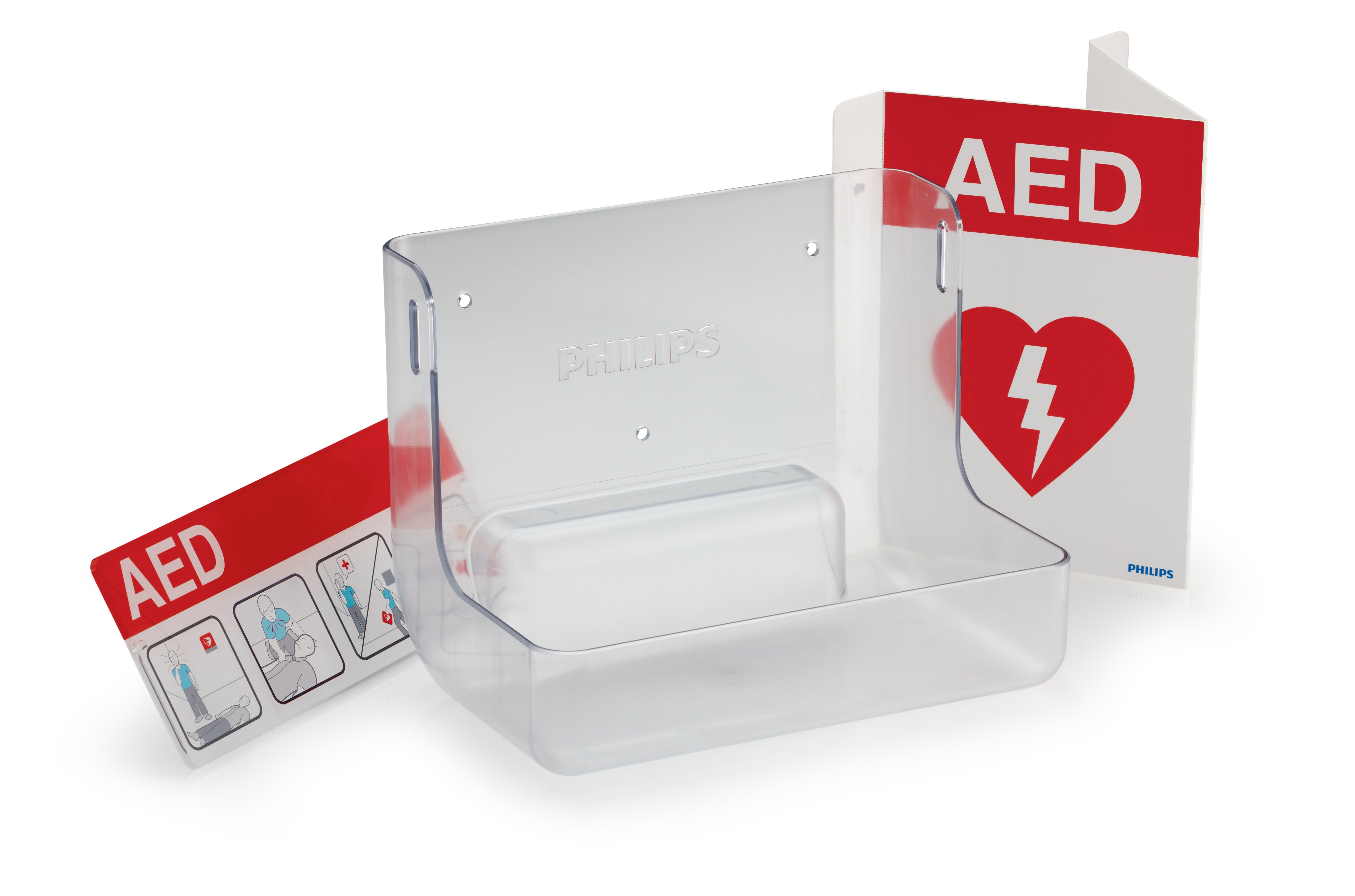 Philips AED wall mount & Signage Bundle 861477